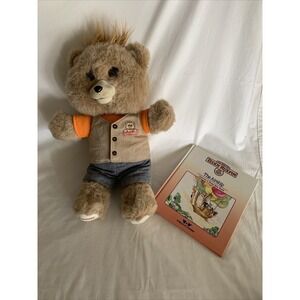 Teddy Ruxpin Talking Bear Grubby Plush Lot Books 1985 2017 Tested Works